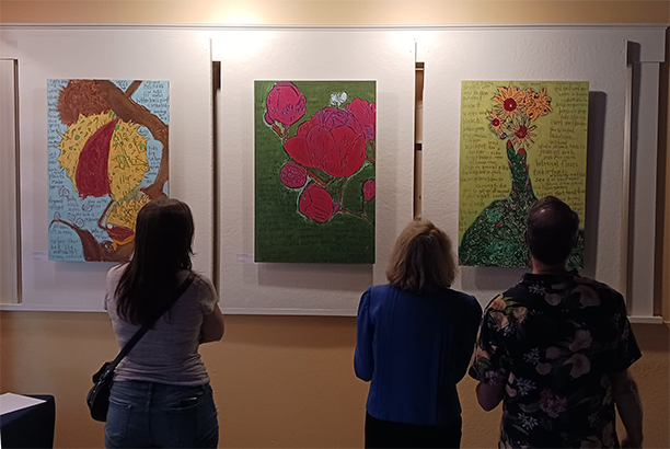 Community artists gallery: Harold Stevens Gallery at WCUW, Don Hartmann opening