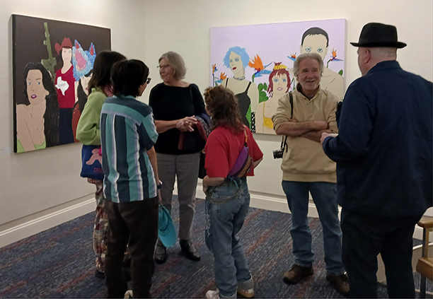Community artists gallery: Harold Stevens Gallery at WCUW, Don Hartmann opening