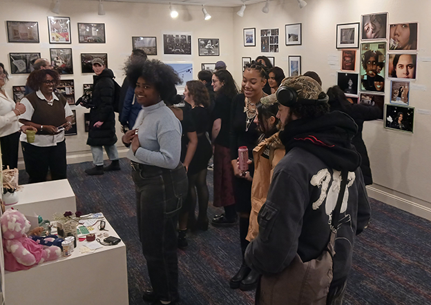 Community artists gallery: Threads of Us at the Harold Stevens Gallery- audience