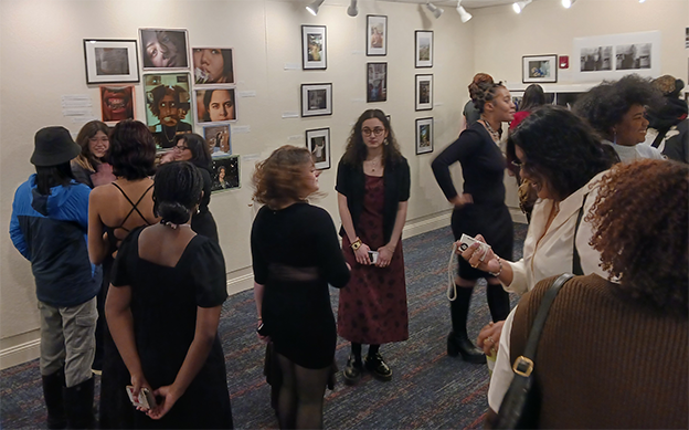 Community artists gallery: Threads of Us at the Harold Stevens Gallery- audience
