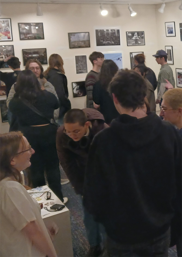 Community artists gallery: Threads of Us at the Harold Stevens Gallery- audience